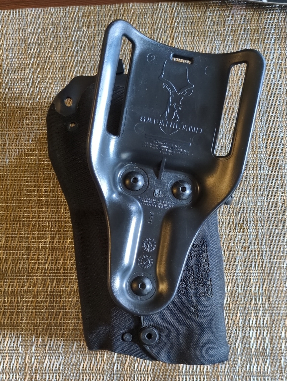Safariland Sig P320 Black Paddle Holster Attachment for Belt Carry